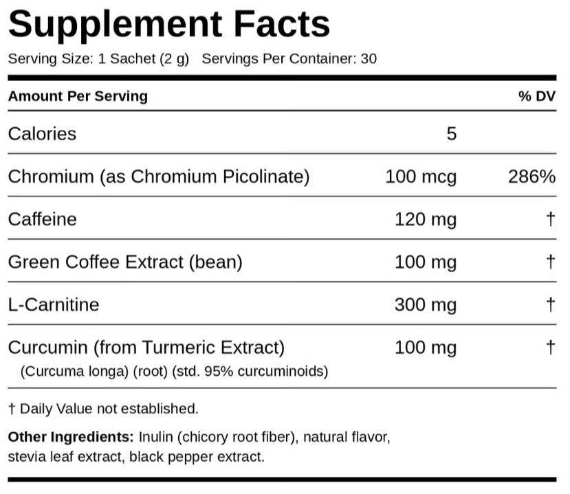 Slimqa Coffee Booster Ingredients