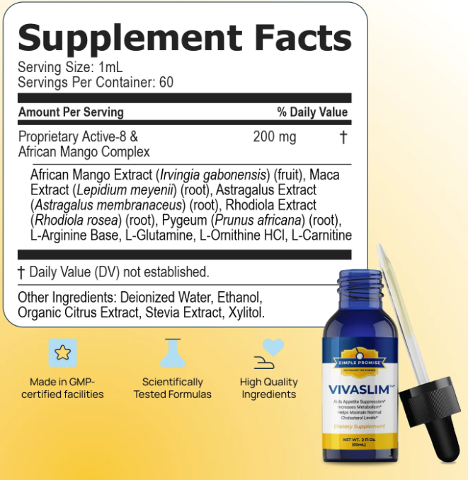 Vivaslim supplement facts